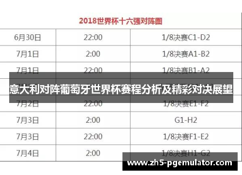 意大利对阵葡萄牙世界杯赛程分析及精彩对决展望 意大利对阵葡萄牙世界杯赛程分析及精彩对决展望